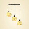 Living Room Dining Room Cluster Decorative Pendant Light 3 Light Shell Light Fixture