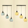 Living Room Dining Room Cluster Decorative Pendant Light 3 Light Shell Light Fixture