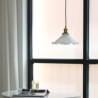 Living Room Bedroom Modern Lace Glass Pendant Light Single Head Pendant Lamp