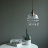 Living Room Bedroom Elegant Glass Pendant Light Single Head Mini Pendant Light