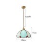 Single Head Glass Pendant Lamp Living Room Bedroom Minimalist Petal Glass Pendant Light