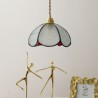 Single Head Glass Pendant Lamp Living Room Bedroom Minimalist Petal Glass Pendant Light