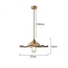 Lotus Leaf Glass Pendant Light Decorative Living Room Bedroom Light Fixture