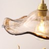 Lotus Leaf Glass Pendant Light Decorative Living Room Bedroom Light Fixture