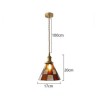 Retro Lattice Glass Pendant Lamp Living Room Bedroom Lighting