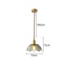 Bedroom Living Room 1 Light Glass Pendant Light Retro Style Decorative Flower Pendant Lamp