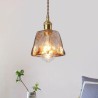 Mini Amber Glass Pendant Light Style Decorative Lighting Bedroom Living Room