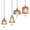 Mini Amber Glass Pendant Light Style Decorative Lighting Bedroom Living Room