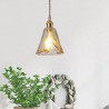 Mini Amber Glass Pendant Light Style Decorative Lighting Bedroom Living Room