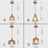 Mini Amber Glass Pendant Light Style Decorative Lighting Bedroom Living Room