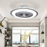 Trichromatic Dimming LED Ceiling Fan Light with Remote