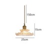 Mini Decorative Light 1 Light Bedroom Living Room Lotus Glass Pendant Light