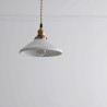 Ceramics Pendant Lamp Retro Pleated Pendant Lamp Bedroom Living Room Style