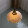 Ceramics Pendant Lamp Retro Pleated Pendant Lamp Bedroom Living Room Style