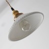 Ceramics Pendant Lamp Retro Pleated Pendant Lamp Bedroom Living Room Style