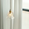 Flower Glass Pendant Lamp Mini Decorative Light Fixture Bedroom Living Room Minimalist