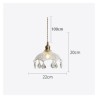 Single Light Pendant Light Bedroom Living Room Modern Minimalist Glass Pendant Lamp