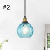 Round Water Pattern Glass Pendant Lamp Bedroom Living Room Contemporary Glass Pendant Light