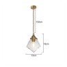 Bubble Glass Light Fixture Bedroom Living Room 1 Light Diamond Glass Pendant Light