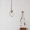 Bubble Glass Light Fixture Bedroom Living Room 1 Light Diamond Glass Pendant Light