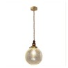 Ceiling Hanging Pendant Light Fixture Kitchen Living Room Modern Crackle Glass Pendant Light