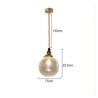 Ceiling Hanging Pendant Light Fixture Kitchen Living Room Modern Crackle Glass Pendant Light