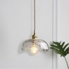 Hammer Glass Ceiling Light Bedroom Living Room Irregular Brass Glass Pendant Light