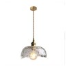 Hammer Glass Ceiling Light Bedroom Living Room Irregular Brass Glass Pendant Light