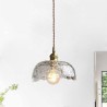 Hammer Glass Ceiling Light Bedroom Living Room Irregular Brass Glass Pendant Light