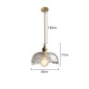 Hammer Glass Ceiling Light Bedroom Living Room Irregular Brass Glass Pendant Light