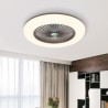 Remote Controlled Trichromatic Dimming LED Fan Ceiling Light