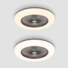 Remote Controlled Trichromatic Dimming LED Fan Ceiling Light