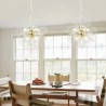 Elegant Chandelier Bedroom Office LED Dandelion Crystal Pendant Light