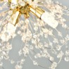 Elegant Chandelier Bedroom Office LED Dandelion Crystal Pendant Light