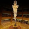 Living Room Lobby European Long Pendant Crystal Chandelier