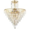 Living Room Bedroom Modern Elegant Crystal Pendant Light Conical Chandelier