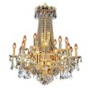 Living Room Duplex Stair Pendant Light European Luxury Crystal Chandelier