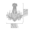 Living Room Duplex Stair Pendant Light European Luxury Crystal Chandelier