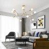 Brass Nordic Magic Bean Pendant Lamp Living Room Bedroom