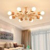 Chandelier Nordic Wood Pendant Light Study Bedroom