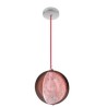 Half Round Glass Lamp Shade Decorative Light Office Cafe Modern Rose Gold Pendant Light