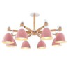 Creative Wood Chandelier Study Living Room Nordic Macaron Pendant Light