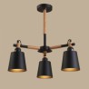 Creative Wood Chandelier Study Living Room Modern Macaron Pendant Light