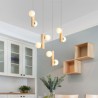 Kitchen Island Dining Table Living Room Dining Room Wood Magic Bean Cluster Pendant Lighting Fixture