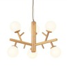 Bedroom Living Room Nordic Creative Wooden Pendant Light