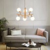 Bedroom Living Room Nordic Creative Wooden Pendant Light