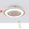 3 Speeds LED Ceiling Fan Thin Trichromatic Dimming Light Remote Control