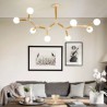 Dining Room Living Room Nordic Magic Bean Pendant Light Creative Wooden Lighting