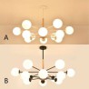 Creative Nordic Wooden Light Fitting Living Room Study Magic Bean Pendant Light