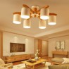 Macaron Light Fitting Bedroom Study Nordic Log Pendant Light